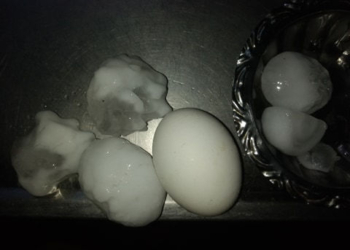 Granizo en Barrancas: grandes piedras despertaron a los vecinos