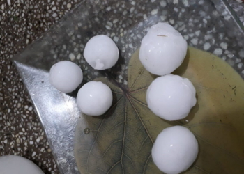 El granizo golpeó en la madrugada a San Genaro y Centeno