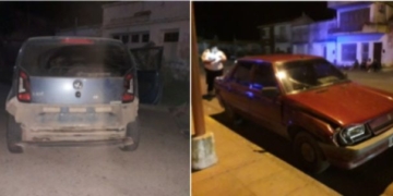 Dos heridos al chocar dos autos en una esquina de Barrancas