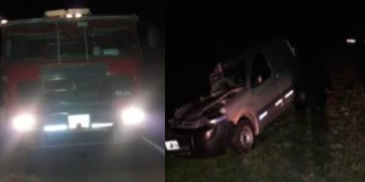 Barrancas: el impacto entre un camión y un utilitario dejó a un hombre herido