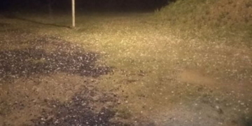 El granizo fue el protagonista del temporal en la región