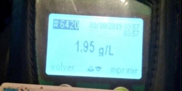 Timbúes: camionero manejaba con  1.95 gramos de alcohol en sangre