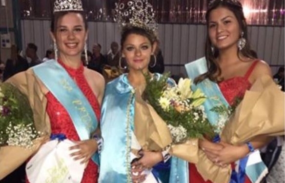 La representa del CARJU, Wanda Sosa, fue coronada en la Fiesta Nacional del Tractor