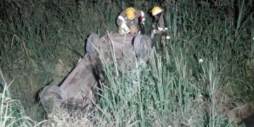 Un joven de Barrancas volcó camino a Puerto Aragón