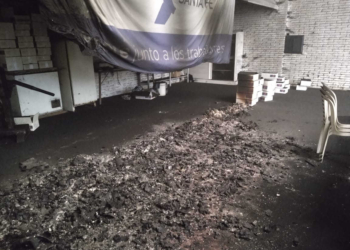 Incendiaron intencionalmente la oficina de UPCN en la Colonia de Oliveros