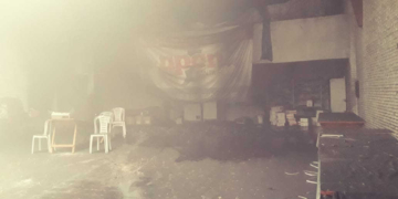 Colonia de Oliveros: se reavivó el fuego y los bomberos debieron sofocarlo