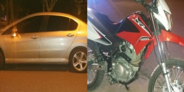 San Genaro: un auto y una moto chocaron en el centro de la ciudad