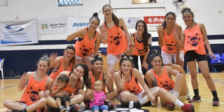 La primera de básquet femenino de Alba se coronó tetracampeón de la Liga Cañandense