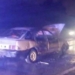 Un auto se prendió fuego en Ruta 11 mientras viajaba una familia