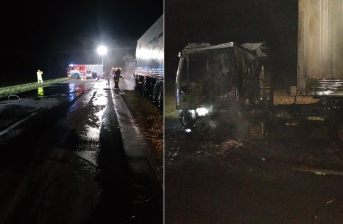 Un camión se incendió sobre Ruta 34 y su cabina quedó destruida