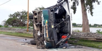 Mejoró la salud de la joven gravemente herida en el accidente del Tata Rápido