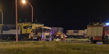 Un camionero debió ser rescatado en Totoras tras colisionar con otro en rutas 34 y 91