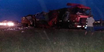 Grave accidente entre tres camiones en Ruta 34