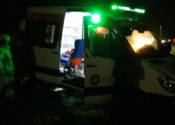 Dos hombres graves tras chocar y salir despedidos en Andino