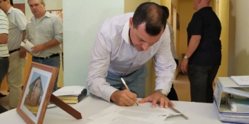 Juan Pio Drovetta renovó su compromiso como presidente de Serodino