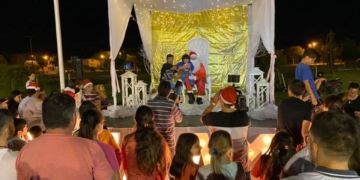 Papá Noel pasó por Serodino y este lunes estará en Maciel y Andino