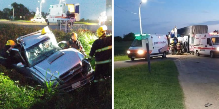 Milagro en Ruta 34: chocaron un camioneta y un camión
