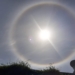 El sol lució su halo de colores y sorprendió a los vecinos de la región
