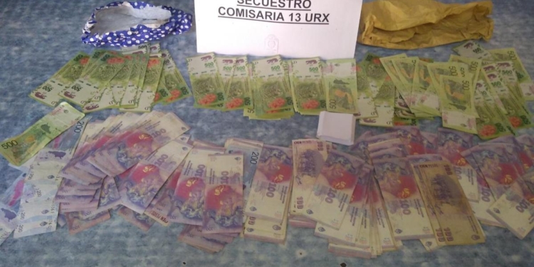 Importante operativo en Andino: secuestraron casi 70 mil pesos