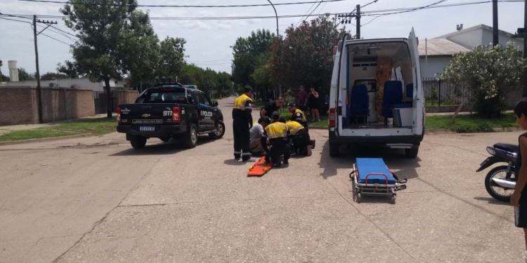 Una mujer herida luego de un accidente en San Genaro