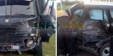 San Genaro: fuerte impacto entre un camión y un auto  en el cruce de rutas 34 y 65