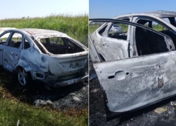 Barrancas: un policía sufrió el incendio total de su auto cuando viajaba en Ruta 11