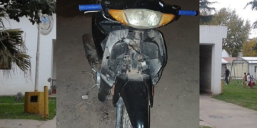 Chocó con su moto en Gaboto y comprobaron que era robada