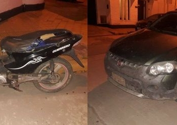 Una joven embarazada y un menor heridos tras un accidente en moto