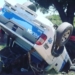 Impactante vuelco de un móvil policial en Ruta 11: sus ocupantes resultaron heridos