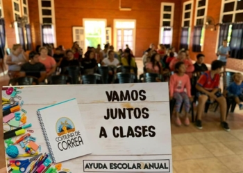 Correa invirtió más de 50 mil pesos en ayuda escolar