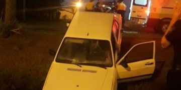 San Genaro: terminó en una cuneta y golpeó su cabeza contra el parabrisas