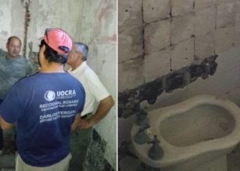 Comenzaron a reconstruir el baño por el cual se reclamaba en el SAMCo Maciel
