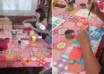 Adolescentes de la región fabrican juegos y juntan donaciones con un fin solidario
