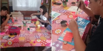 Adolescentes de la región fabrican juegos y juntan donaciones con un fin solidario