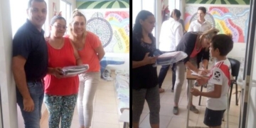 La Comuna de Serodino entregó útiles a 200 niños para el inicio de clases