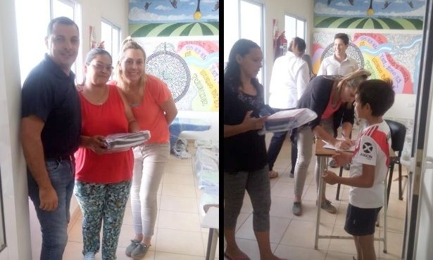 La Comuna de Serodino entregó útiles a 200 niños para el inicio de clases