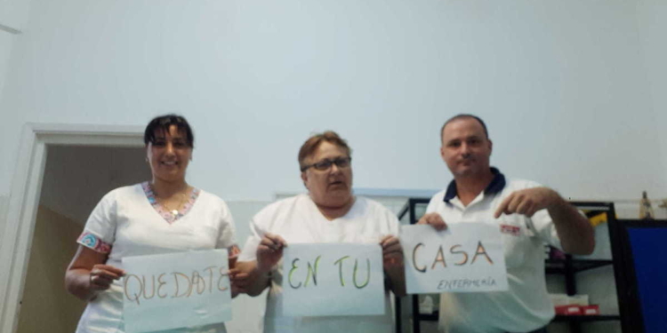 Centros de salud de Maciel y Totoras  se unieron a la campaña «Quedate en tu casa»