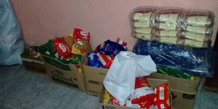 Camioneros, comercios y vecinos de San Genaro se unieron a una cruzada solidaria