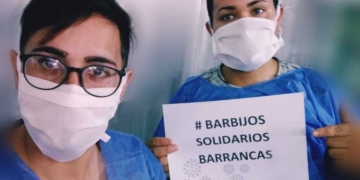 Vecinos de Barrancas e Irigoyen confeccionan barbijos solidarios