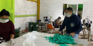 Serodino comenzó a fabricar sus propios barbijos