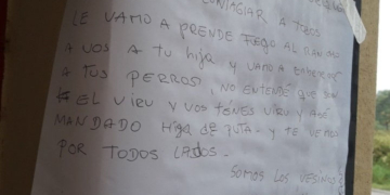 Enfermera recibió una cuarta amenaza y ya no va a trabajar: «Vamos a envenenar a tus perros»