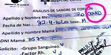 Nació Ciro Covid, el primer santafesino con nombre de pandemia