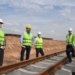 Timbúes: Perotti y el Ministro de Transporte recorrieron las obras ferroviarias