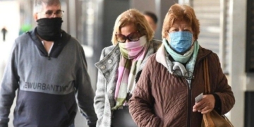 Oliveros se sumó al uso obligatorio de barbijos