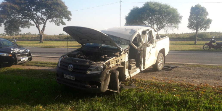 Maciel: un camión y una camioneta colisionaron en Ruta 11