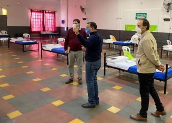 Rasetto recorrió los centros de aislamiento y de salud en la región ante la pandemia