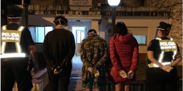 Detuvieron en Maciel a tres jóvenes de Rosario que se dirigían a Díaz