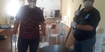 Gaboto: ex combatiente de Malvinas hizo una olla popular para sus vecinos