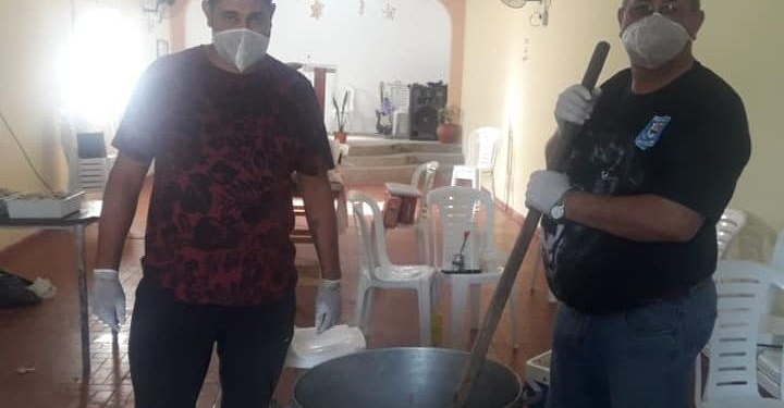 Gaboto: ex combatiente de Malvinas hizo una olla popular para sus vecinos