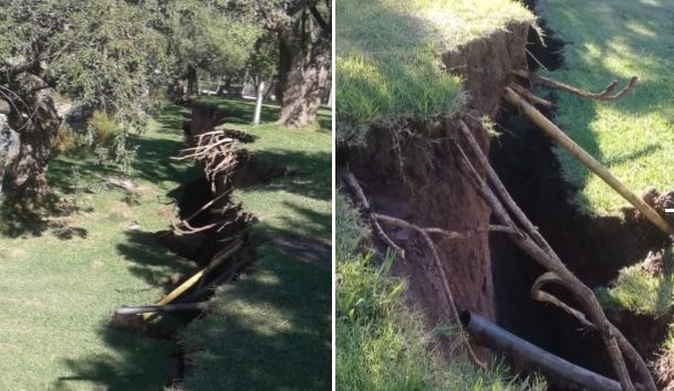 Nuevo desmoronamiento en La Boca de Monje a lo largo de 50 metros